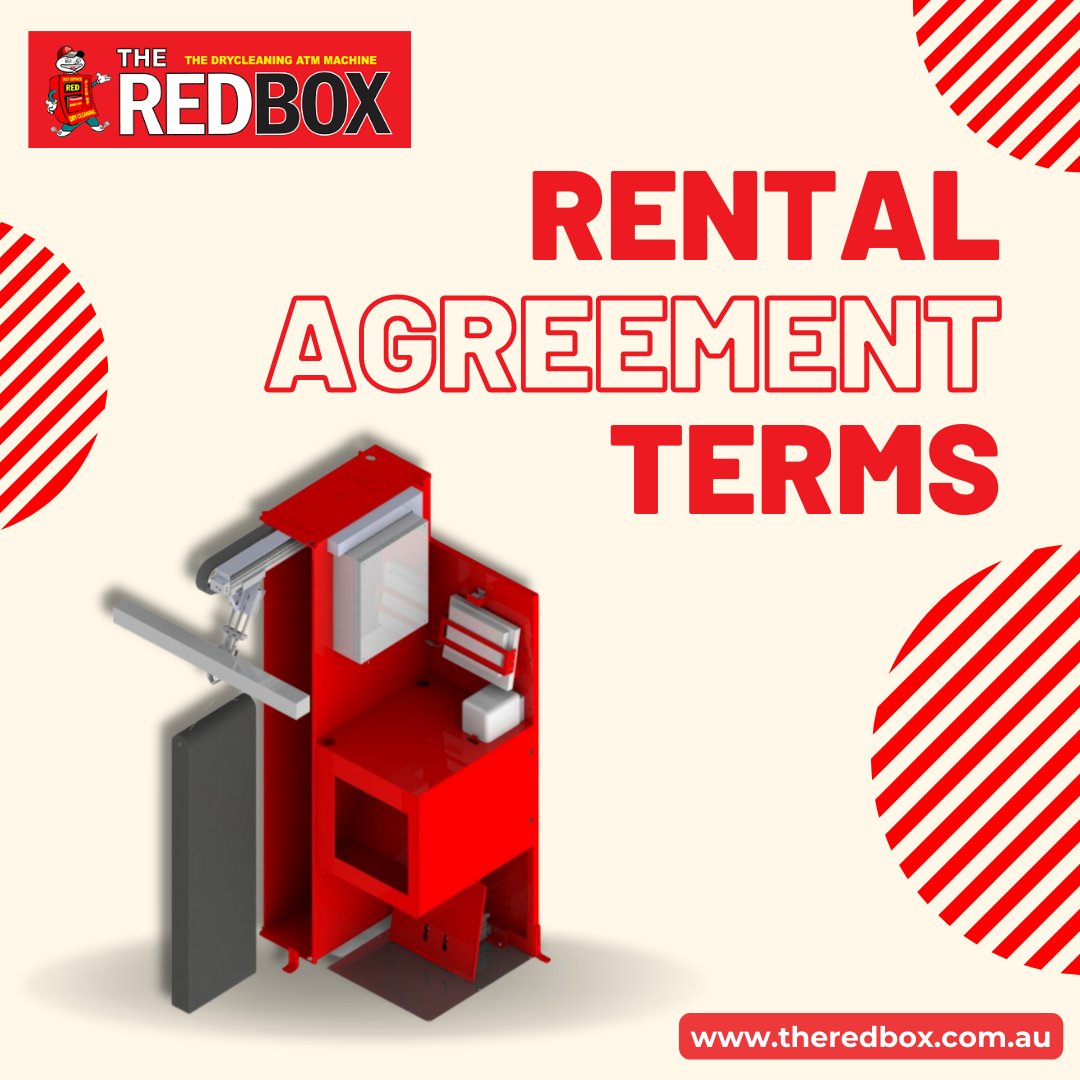 TheRedBox8's tweet image. The first part of the rental agreement is based on a MINIMUM of 12 MONTHS.

This will only come into effect once any promotional offers have concluded.

Click &quot;ALT&quot; to read more.

#theredbox #drycleanerslife #drycleaningmachine #drycleaning #drycleaners #Australia #aitechnology