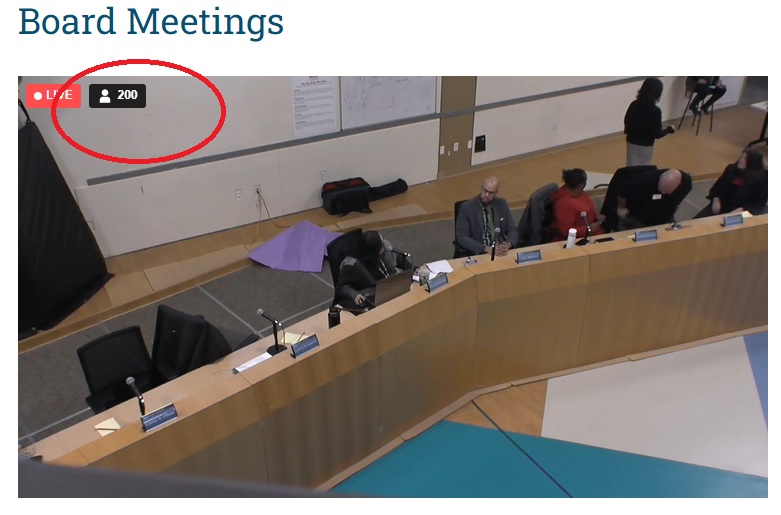 Pretty large online presence at the #DenverPublicSchools board meeting tonight, with more in the audience, for public comment on school consolidation proposals.