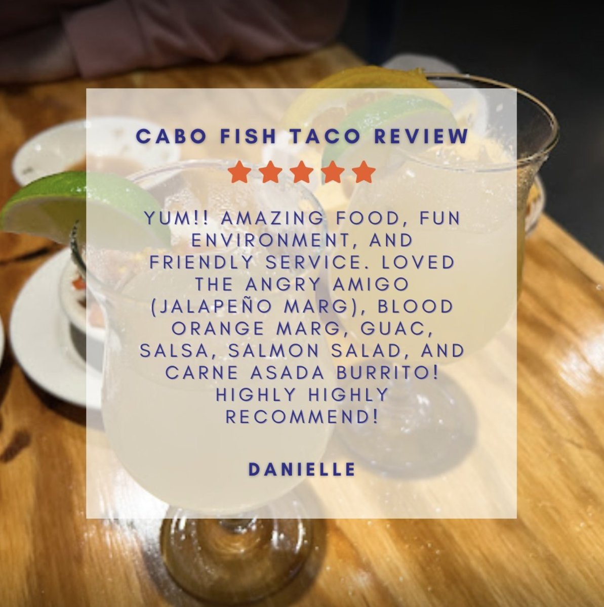 Thank you Danielle for the Google Review!

#cabofishtaco #richmondva #rva