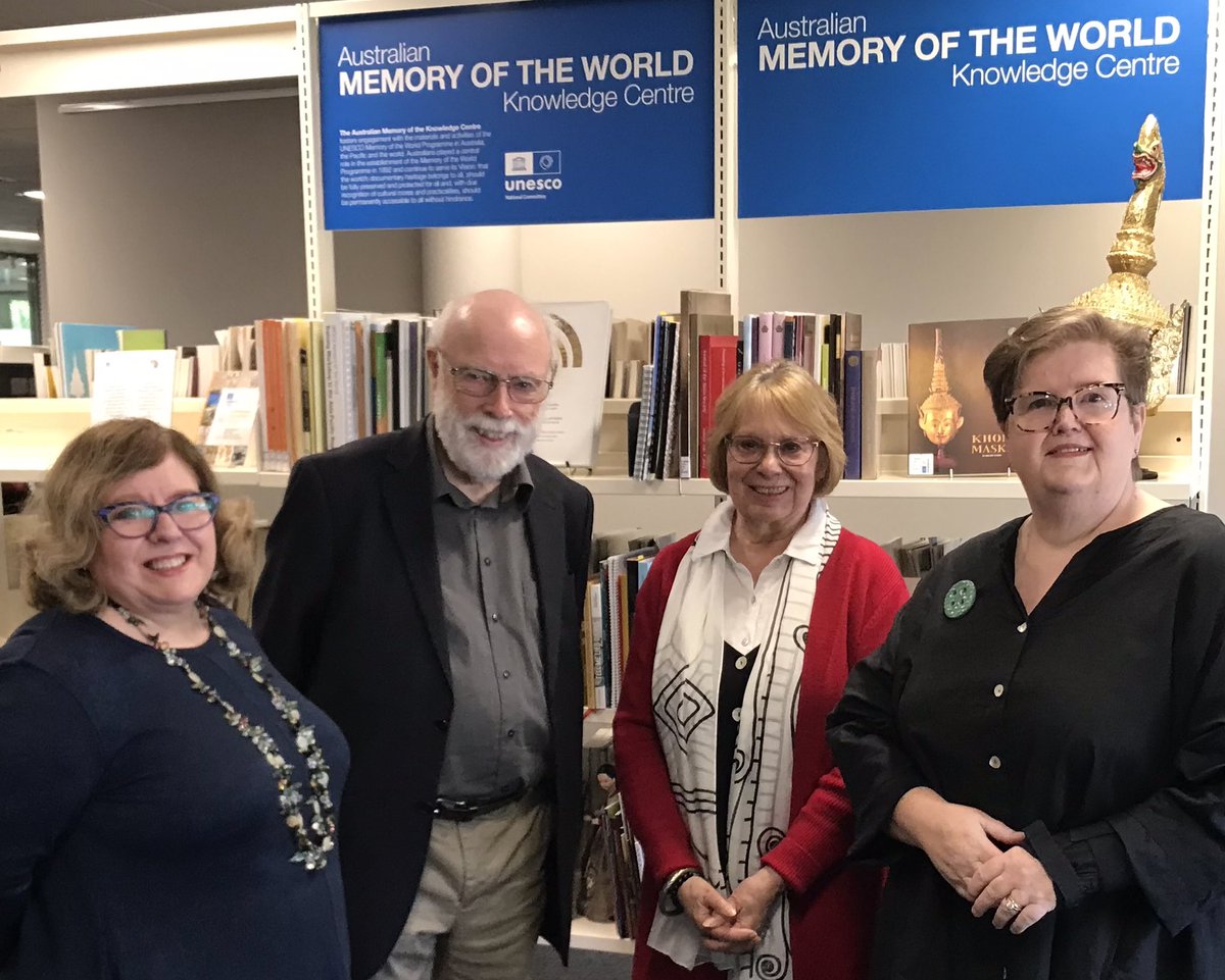 Delighted is the word! We’re at the launch of the first @unesco Memory of the World Knowledge Centre in the Australia and Pacific region - a local, regional and global partnership between @unesco <a href="/ausmemory/">Australian Memory of the World</a> &amp; <a href="/actgovernment/">ACT Government</a> <a href="/LibrariesACT/">Libraries ACT</a> find out more library.act.gov.au/Knowledge-Cent…