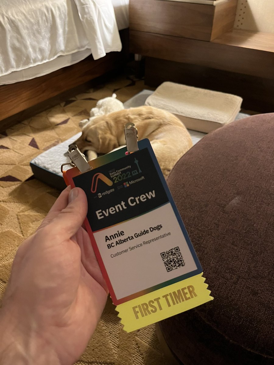 SQLSocialite's tweet image. It’s official, she registered for the #PASSDataCommunitySummit and she’s contemplating which sessions to attend. I bet she guides me to an accessibility session by @MMarie.