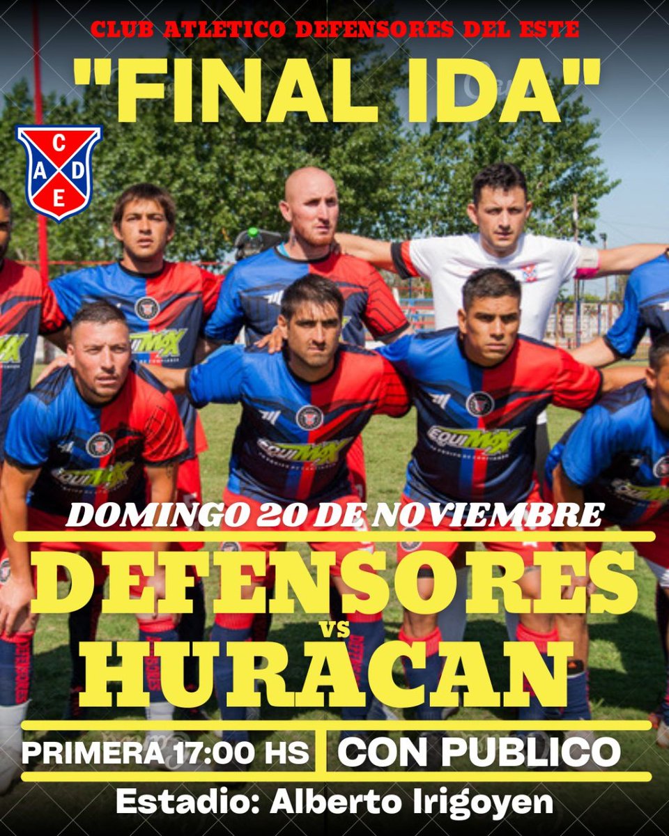 Defe_Club's tweet photo. 🔵🔴💪 Primera vuelta de final🔵🔴💪 
#VamosDefe 💪 https://t.co/UGuQ5MyVoC
