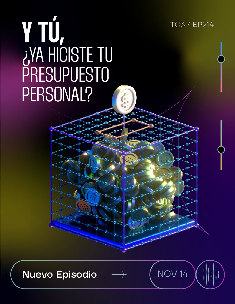 FinanzasOrbita's tweet photo. Sí, puede que esté de flojera pero ¿sabías que crear un presupuesto personal te puede ahorrar mucho dinero? 

Descúbrelo en el nuevo episodio.👇
Spotify: https://t.co/De8Y9i50PF
YT: https://t.co/4gUMqIP4ST https://t.co/ez1tVZWCcm