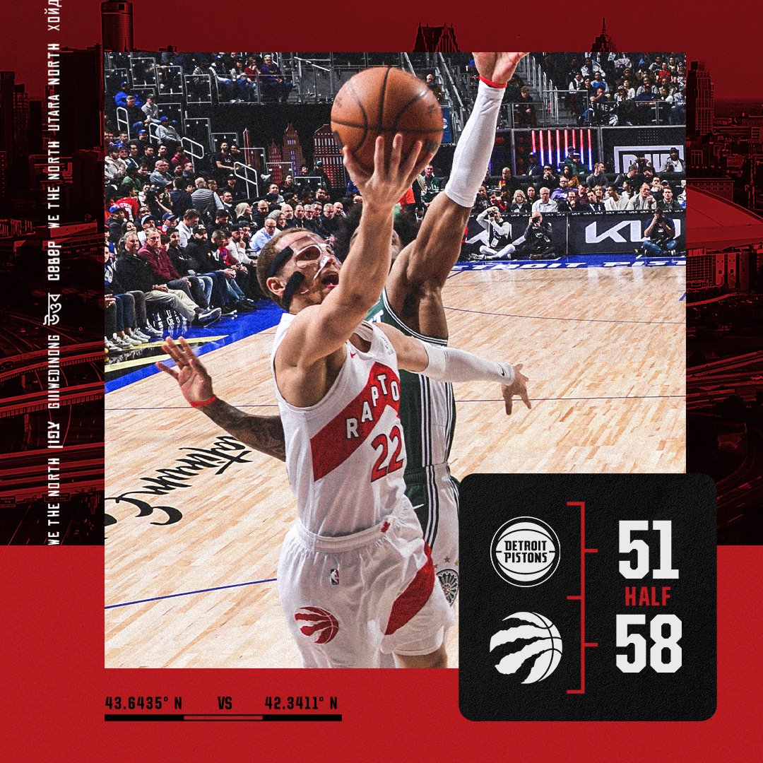 Raptors 115, Pistons 111 Playbyplay, highlights and reactions