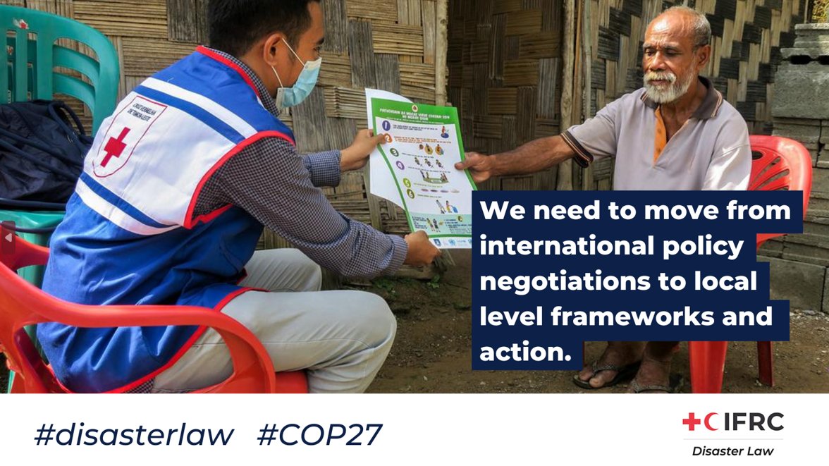 There has been much investment in international policy frameworks - now it is a matter of making sure impact happens at the local level. Law &amp; policy are a key foundational piece for making sure that action happens.
#COP27