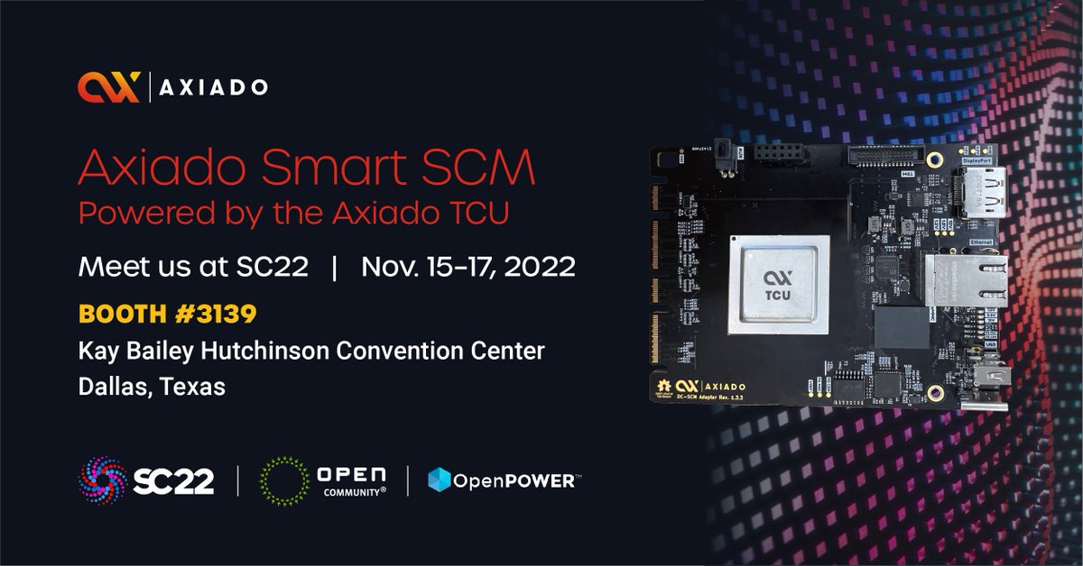 Ready for action. Come and meet us at #SC22 booth #3139.

<a href="/OpenComputePrj/">Open Compute Project</a> <a href="/OpenPOWERorg/">OpenPOWER Foundation</a> 

#HWsecurity #AIsecurity #TCU #datacenters #opensourcecommunity