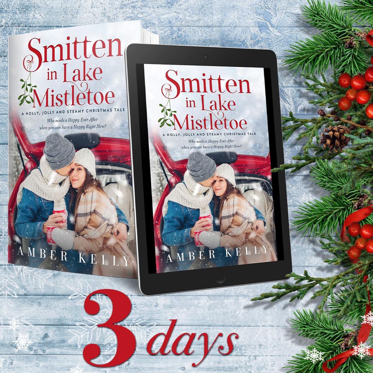 𝓣𝓱𝓻𝓮𝓮 𝓓𝓪𝔂𝓼
Pre-order 𝐒𝐦𝐢𝐭𝐭𝐞𝐧 𝐢𝐧 𝐋𝐚𝐤𝐞 𝐌𝐢𝐬𝐭𝐥𝐞𝐭𝐨𝐞 (Book 2) for 99cents: mybook.to/smitteninlakem…
Read 𝐋𝐚𝐤𝐞 𝐌𝐢𝐬𝐭𝐥𝐞𝐭𝐨𝐞 (Book 1) here: mybook.to/lakemistletoe