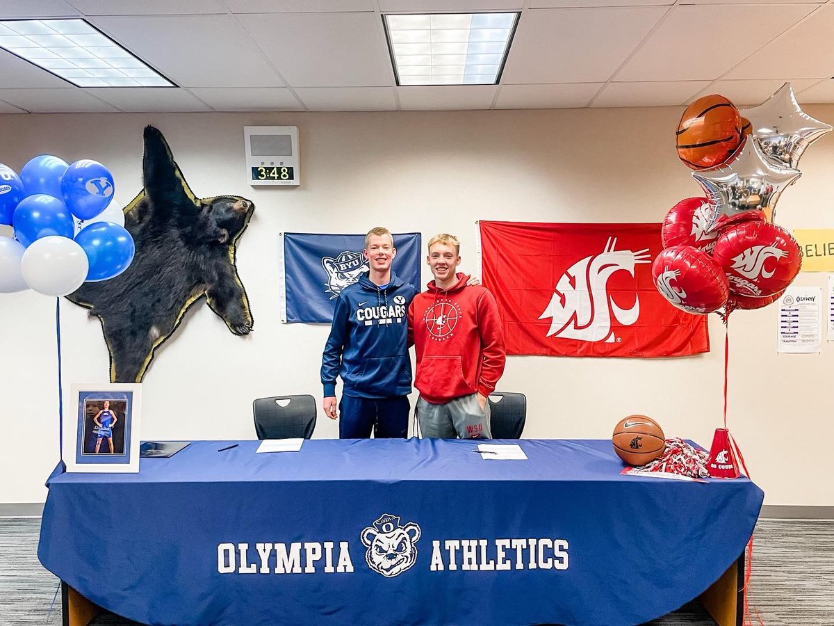 Congrats to <a href="/ConnorJohnson_9/">Connor Johnson</a> and <a href="/ParkerGerrits/">PARKER GERRITS</a> on their signing day! Two great kids, two great leaders! ⛹🏼🏃🏼‍♂️