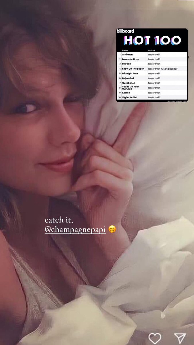 1889outcharted's tweet photo. NOT TAYLOR DISSING HIM ON INSTA STORY- https://t.co/dMsclafusk