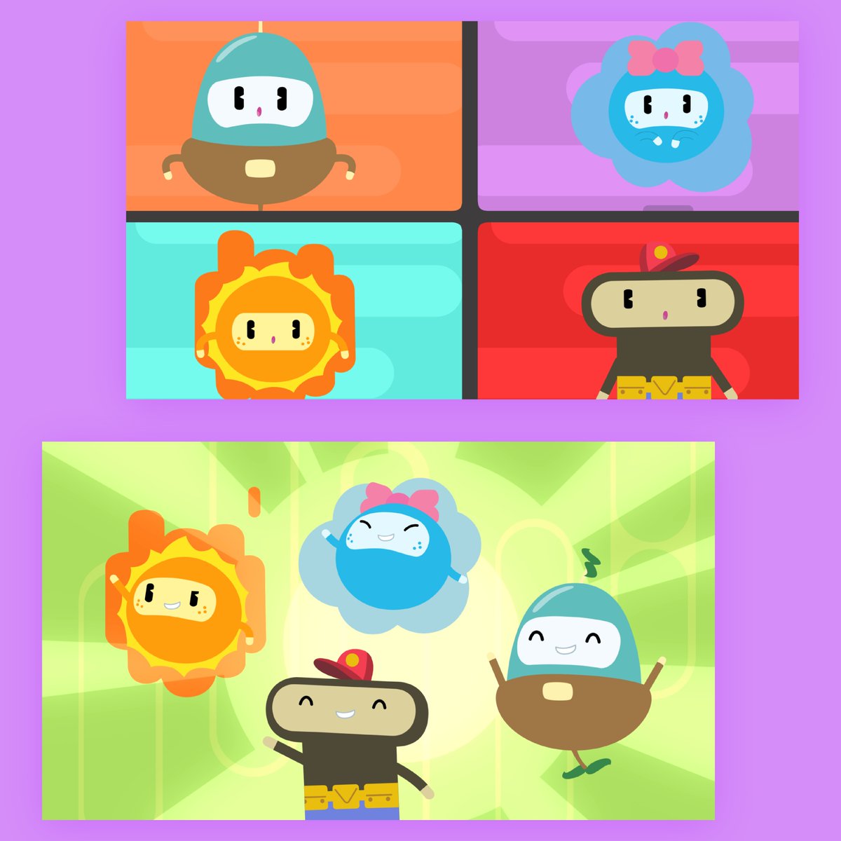 Up and at(om)! 💛 This #ScienceWeek, explore the magic and wonder of the universe with the first episode of #AtomTown, an all-new series coming to #RTEjr in full soon! 🧬

@RTE | <a href="/ScreenIreland/">Screen Ireland</a> | @3HouseRepublic | @TurnipandDuck