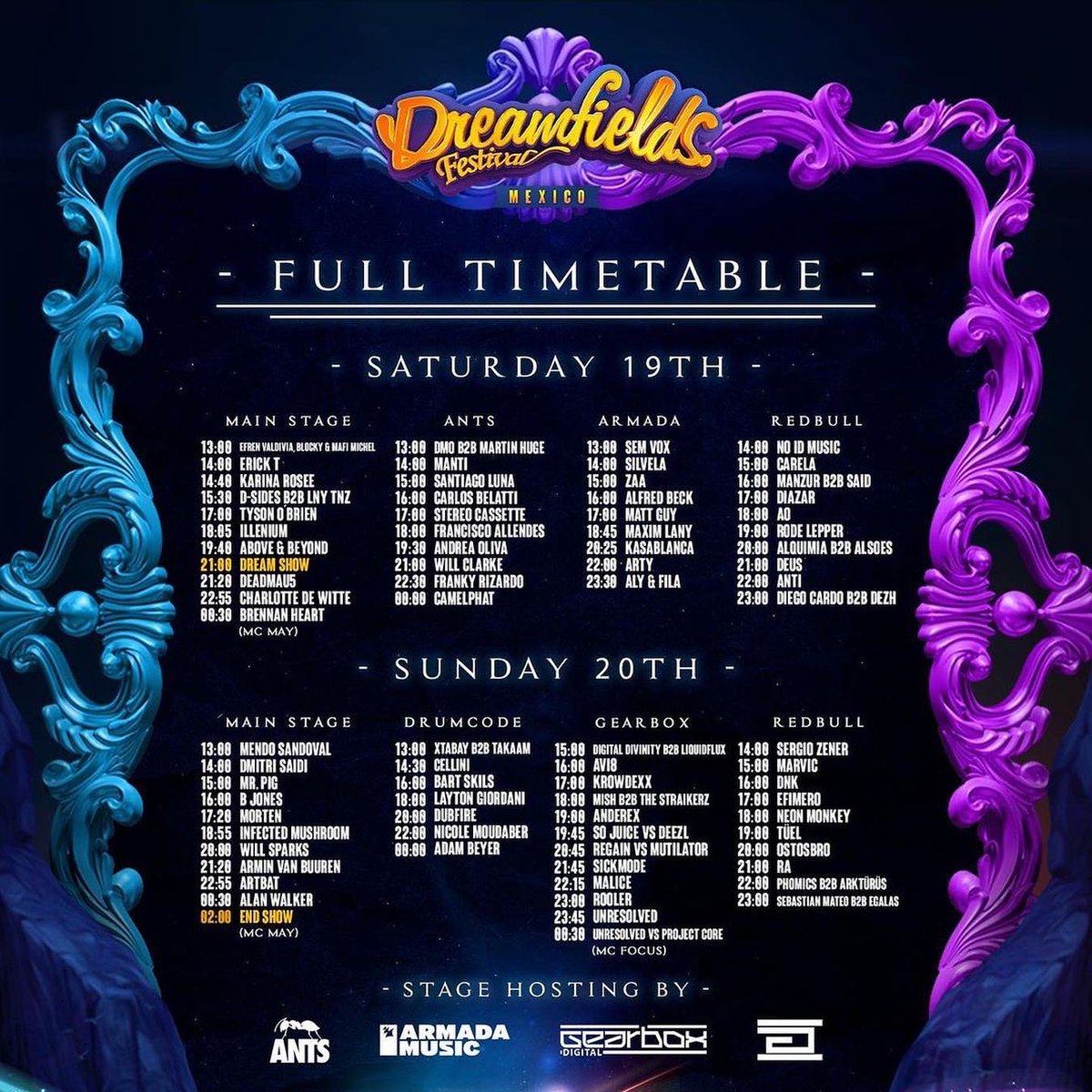Me complazco en anunciarles que formaré parte del MainStage de @dreamfieldsmexico 🥲🥳Los veo el sábado a las 2pm 🔥🔊 Gracias por todo su cariño familia, se viene un show épico siendo mi primera vez en el escenario principal de un festival tan importante 🙏