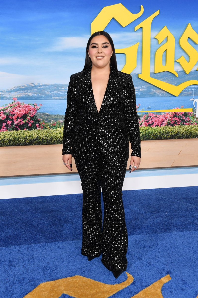 Emily Uribe attends the premiere of "Glass Onion: A Knives Out Mystery".