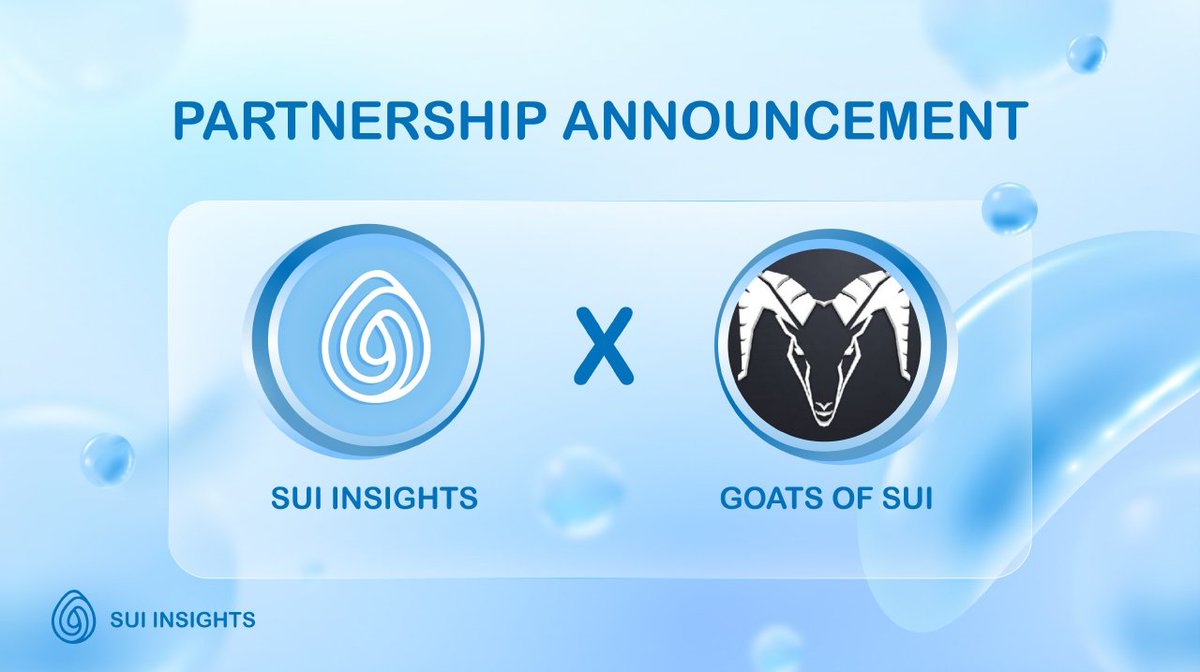 SuiInsights's tweet photo. ☀️A GIVEAWAY EVENT SPONSORED BY @SuiGoats IS COMING

We are giving away 10 WL to 10 lucky winner 🥰

To win👇
1️⃣ Follow  @SuiInsights &amp;  @SuiGoats
2️⃣ Like &amp; Retweet this tweet
3️⃣ Tag 3 friends https://t.co/gOCMKo5VXq