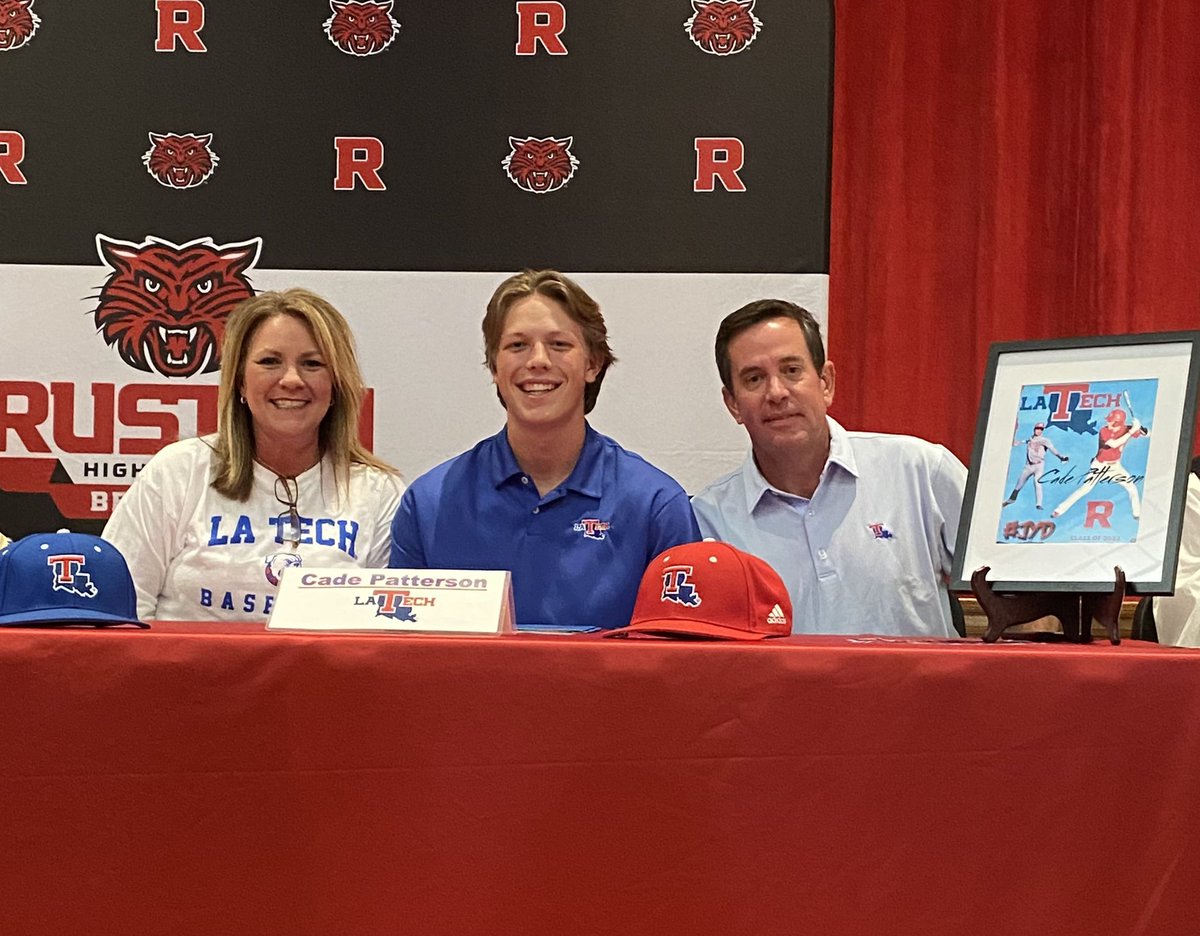 TeriNettervill's tweet photo. I have been waiting years for this announcement!Born &amp; bred in Ruston,La, this Hometown stud was BUILT to be a Junkyard Dog!
We all knew @CadePatterson13 had something special.
It's in his DNA.
Both his Grandad &amp; dad were baseball studs here &amp; now his time has come.🦾
SO EXCITED! https://t.co/BgdPjAdp9l