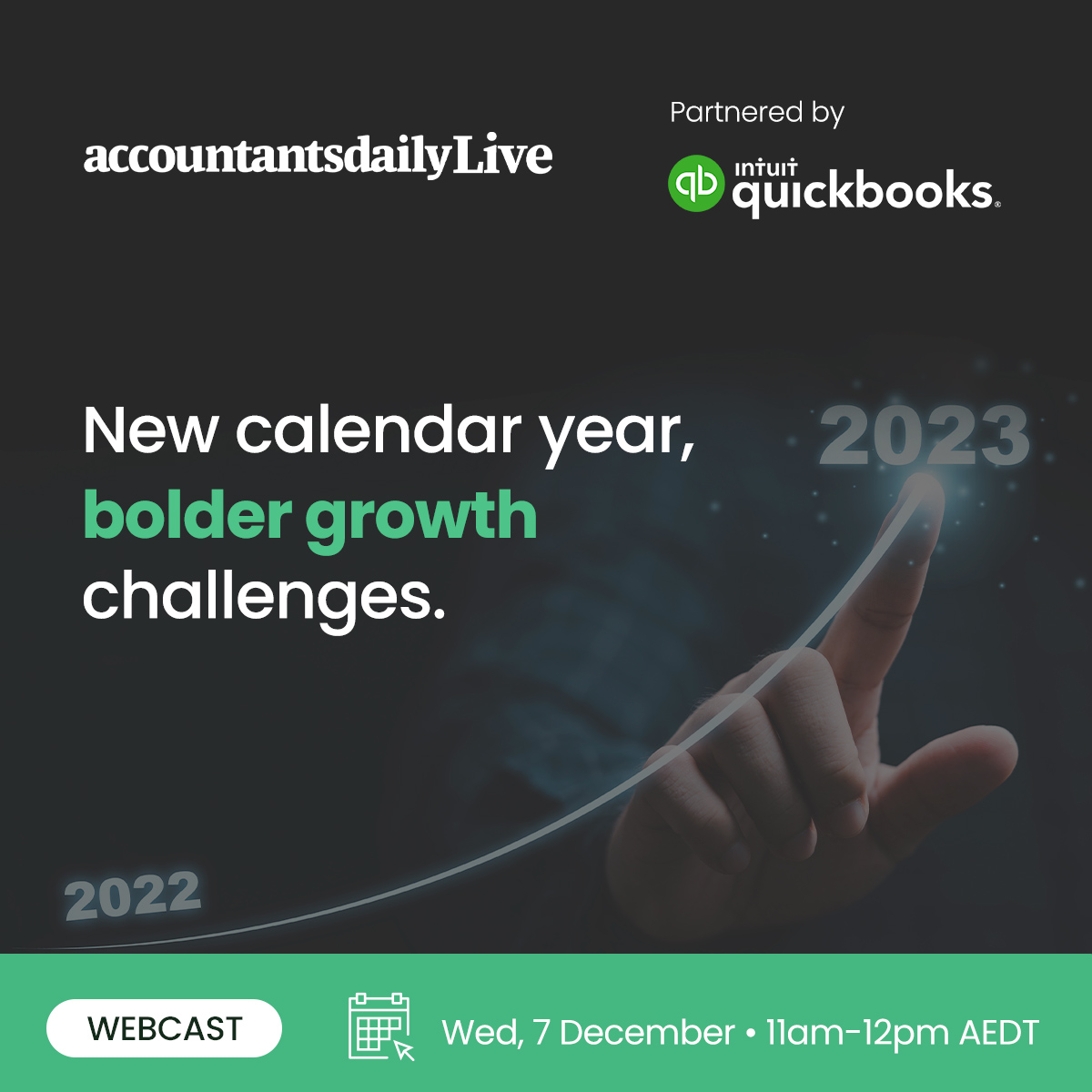 AccountantsDaily (@acctsdaily) on Twitter photo A new (calendar) year is a perfect time for a fresh start. For business growth, this offers an opportunity to set bigger and bolder challenges.
Discover how you can craft and implement a solid growth plan.
ow.ly/LMiZ50LEeCH
<a href="/QuickBooksAU/">QuickBooks Australia</a>
#AccountantsDailyLive A new (calendar) year is a perfect time for a fresh start. For business growth, this offers an opportunity to set bigger and bolder challenges.
Discover how you can craft and implement a solid growth plan.
ow.ly/LMiZ50LEeCH
<a href="/QuickBooksAU/">QuickBooks Australia</a>
#AccountantsDailyLive