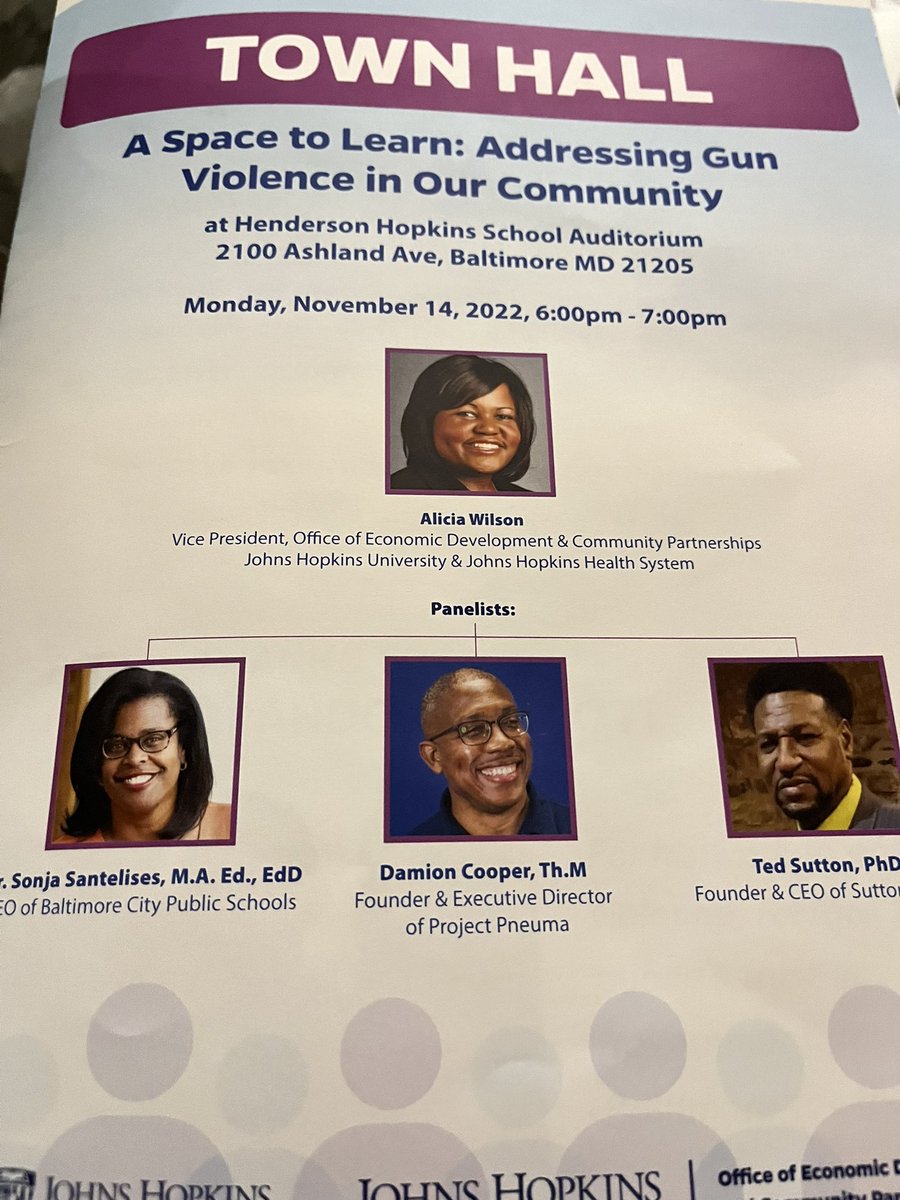 Teachwithclass2's tweet photo. Day one of #AEW22 began with students identifying what type of educator they want to be tomorrow. Then ended with @hhps_eagles hosting a Townhall @MayorBMScott @SonjaSantelises @BaltCitySchools #relationshipsmatter #wraparoundservices #traumainformedcare @JHUeducation 🍎 https://t.co/kHhhnQUNya