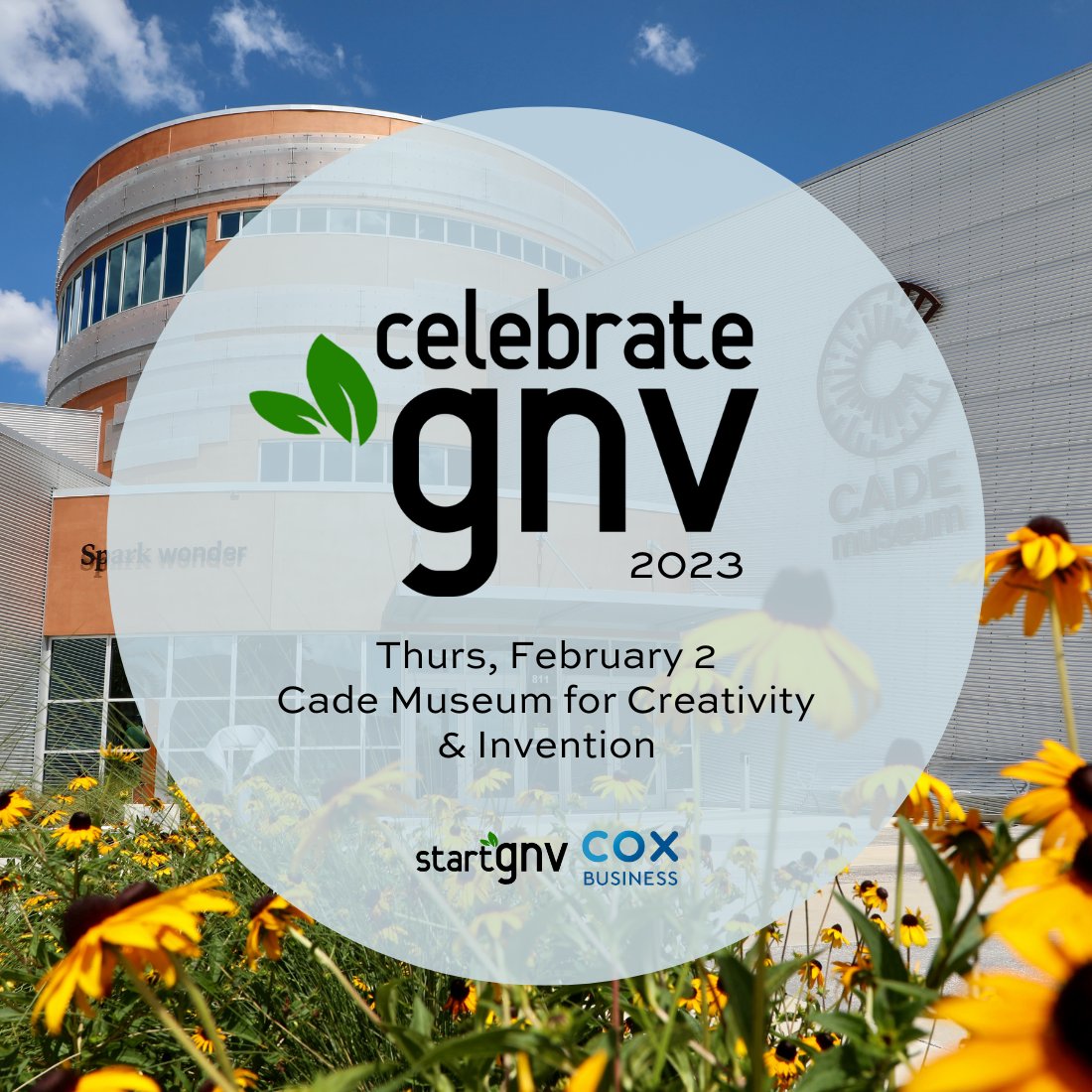 startGNV's tweet photo. It's almost that time of year again! 🥳 Save the date for our annual CelebrateGNV event recognizing all the incredible entrepreneurs and startups in the Greater Gainesville innovation ecosystem. https://t.co/enP1O3JlPC