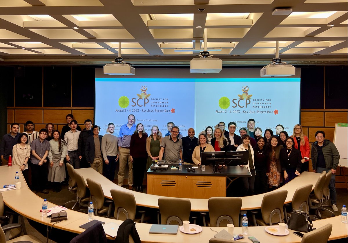 Consumer Psychology (@myscp) on Twitter photo Puerto Rico is calling, and we must go! Special shout out to our <a href="/Cornell/">Cornell University</a> colleagues and marketing camp guests who share co-chair <a href="/LA_Cavanaugh/">Dr. Lisa Cavanaugh</a>'s excitement for SCP 2023 in San Juan! Puerto Rico is calling, and we must go! Special shout out to our <a href="/Cornell/">Cornell University</a> colleagues and marketing camp guests who share co-chair <a href="/LA_Cavanaugh/">Dr. Lisa Cavanaugh</a>'s excitement for SCP 2023 in San Juan!