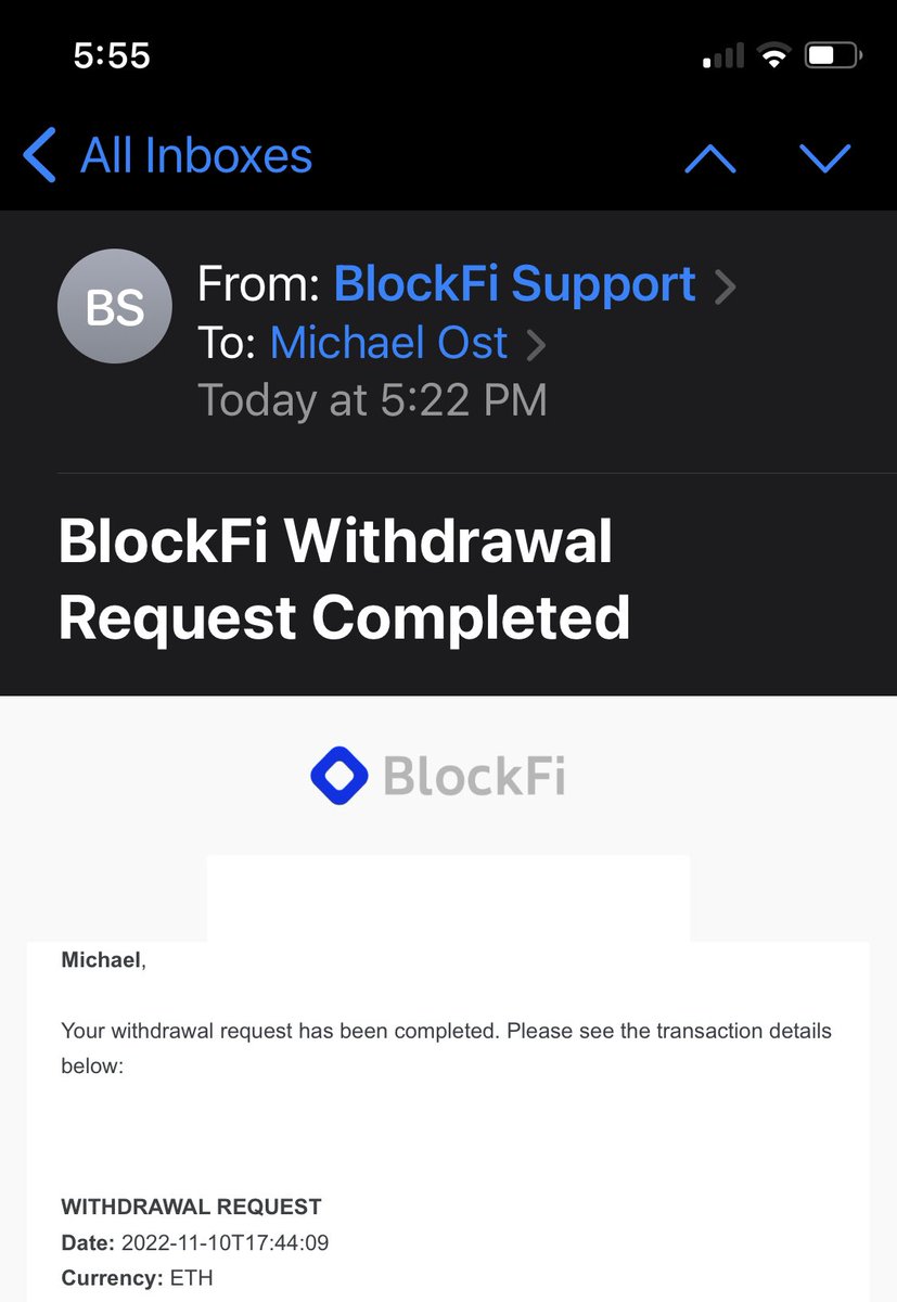 MikeOhhhst's tweet photo. @Btholdalettuce @BlockFi Good luck, hope yours comes through soon https://t.co/QnrHPGL2eL