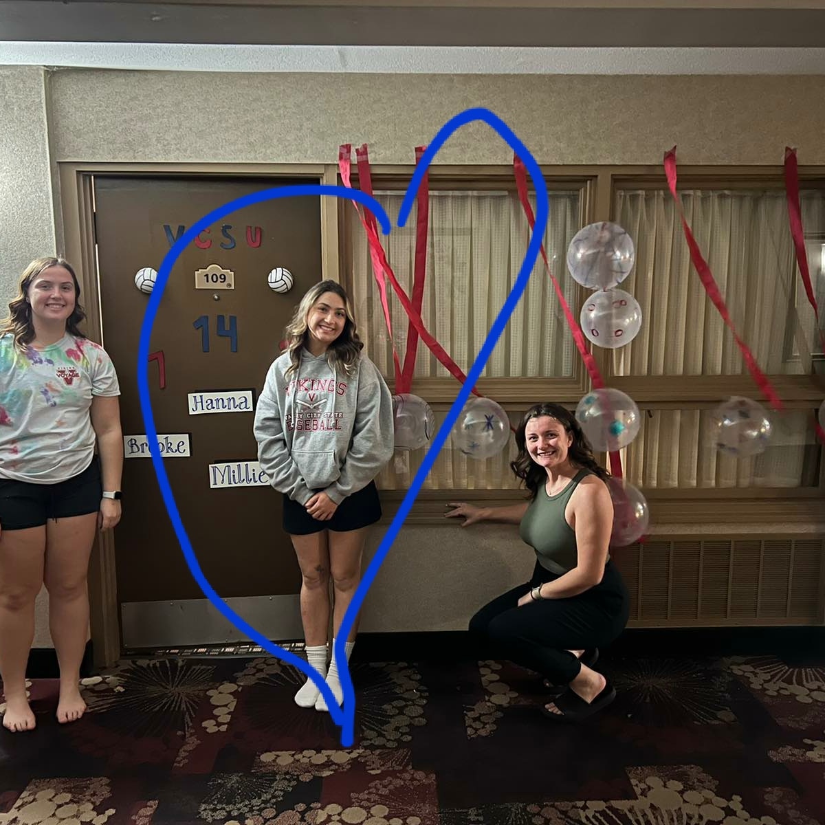 VolleyballVCSU's tweet photo. Today is National Diabetes Day! Our hype woman, our Miss Positivity, our I'm not afraid to ask Coach Brigitte - anything. Hanna has diabetes. Hanna is a trooper on a tough day and a no complaints leader for us. #noexcuses #ourdiabeteswarrior #hypewoman https://t.co/Cd5YKDunhi