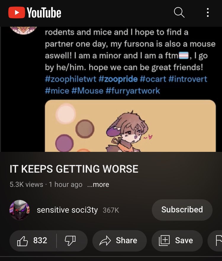 katty_constant's tweet photo. ain’t no way someone made a youtube video about my boyfriend (@MillowRoger go follow) and he made a transphobic remark like WHO ARE YOU DUDE ??? #zoopride https://t.co/jZBClaDB51