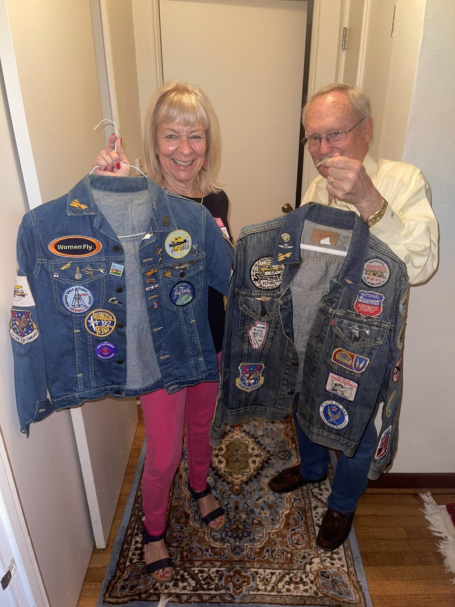 Pat and Barbara are <a href="/OGAustinTrevino/">Austin Trevino</a> and my gracious hosts while we film <a href="/NASAArtemis/">NASA Artemis</a> in Florida. Check out their AMAZING jackets with patches and pins from their rocket launches and air shows! #NASA #Artemis1