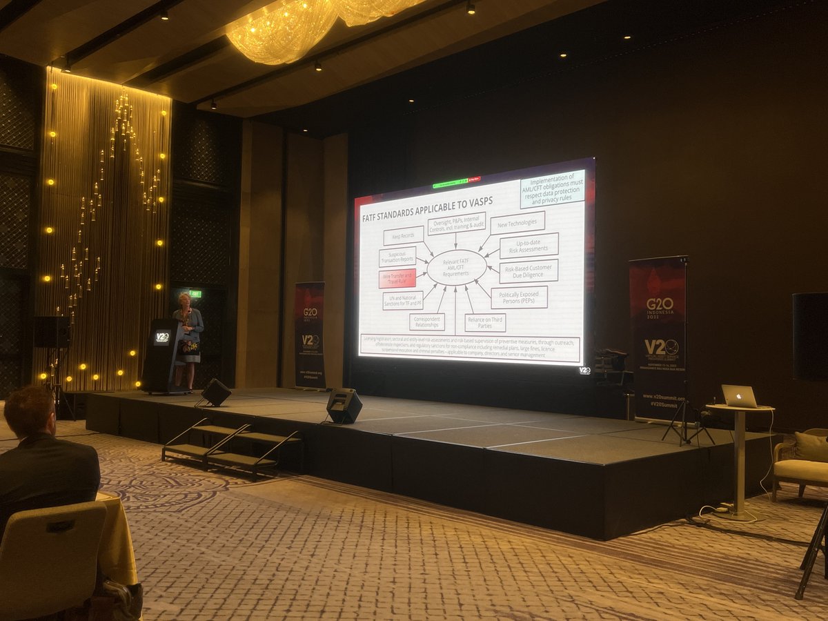 Josee Nadeau, former Canada delegation head for FATF, speaks about the context and standards applicable to VASPs.