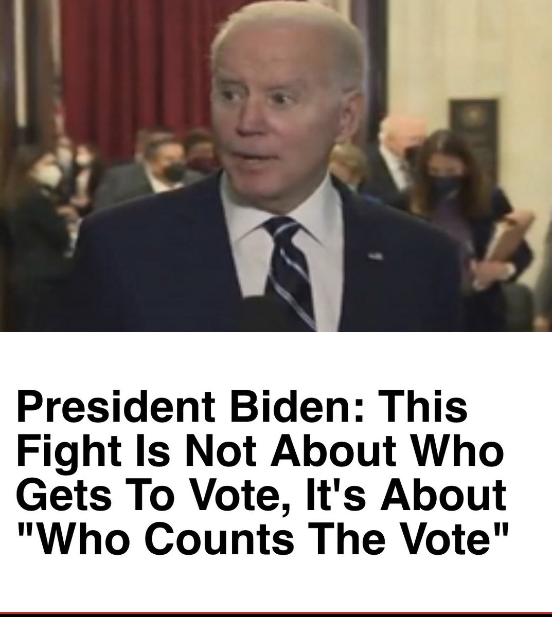 <a href="/NBCNews/">NBC News</a> Wow Biden said it best in 2020 and that was Hobbs.  But of course the MSM would never even question it