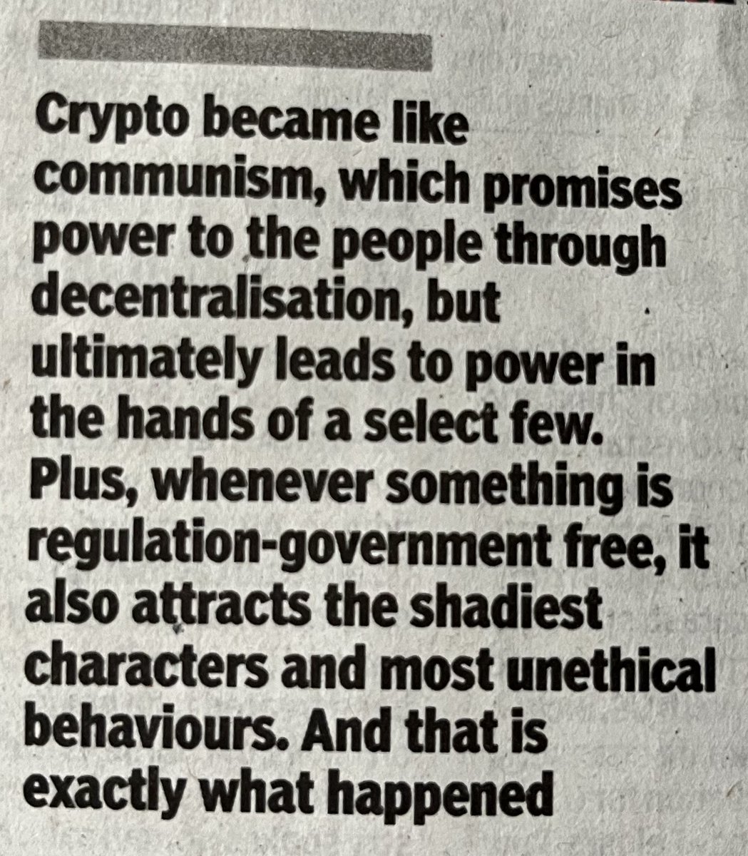 Crypto is dead!! Sorry! @chetan_bhagat we #Agreeto disagree.  crypto is #notdead. While we agree selected few may have the power to manipulate but not all. Let’s not undermine The power of ##Decentralization and #blockchaintechnology #CryptoIsNotDead