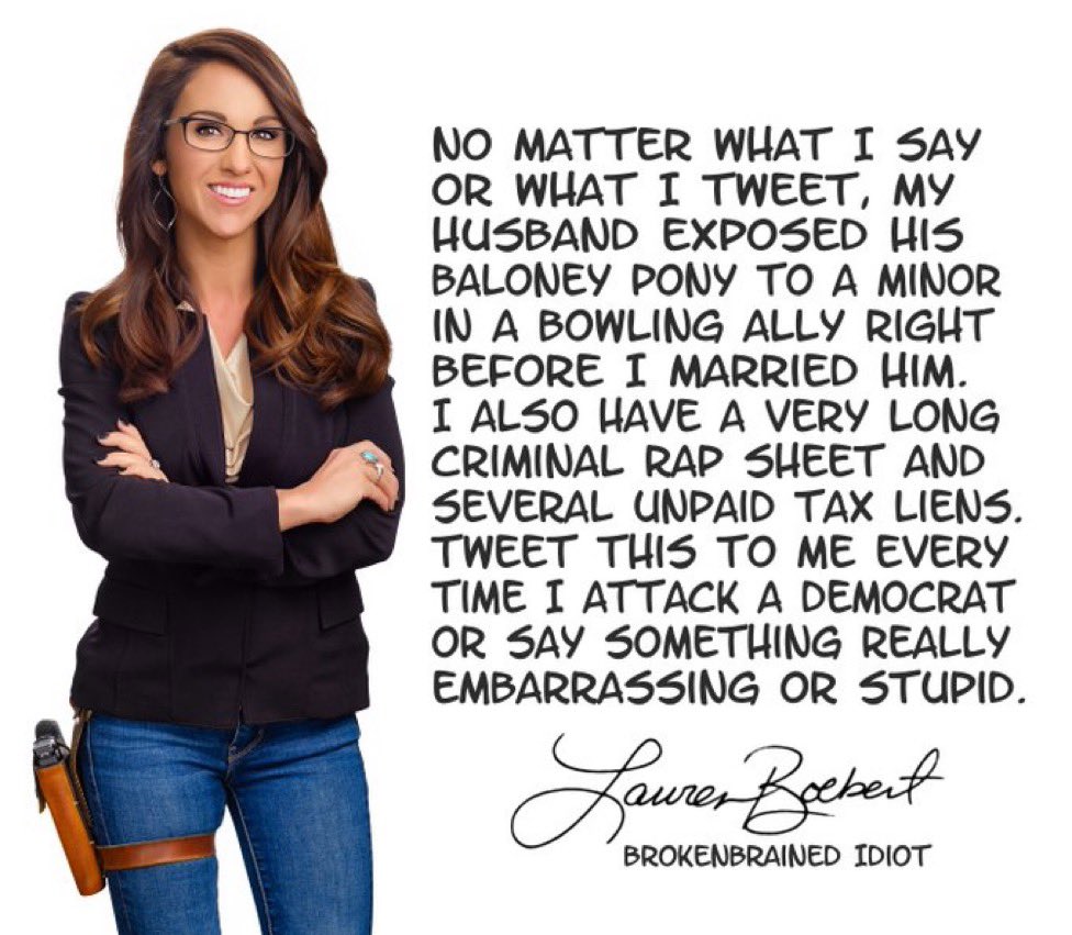 <a href="/laurenboebert/">Lauren Boebert</a> .<a href="/laurenboebert/">Lauren Boebert</a>, people are seeing you for ‘what’ you are …
