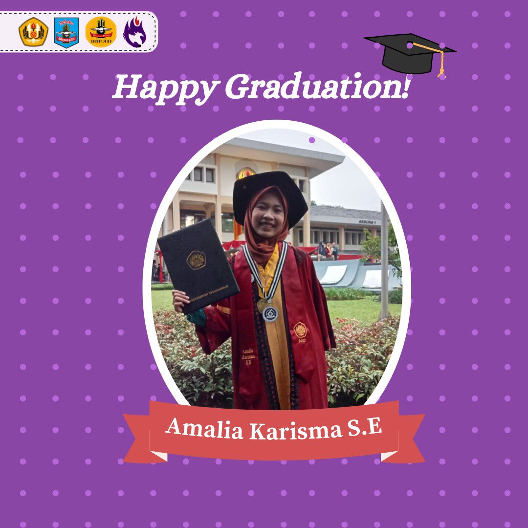 [APRESIASI ANGGOTA] 

Selamat dan Sukses kepada Mba Amalia Karisma S.E @amaliakarisma Prayers and blessings on your graduation and for your future✨

Kabinet Gelora Cita 🔥
#merpatiputih #mpunpad #silatindonesia