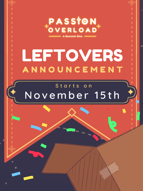 Passion Overload: A Bennett Zine • PO's Closed! tweet media