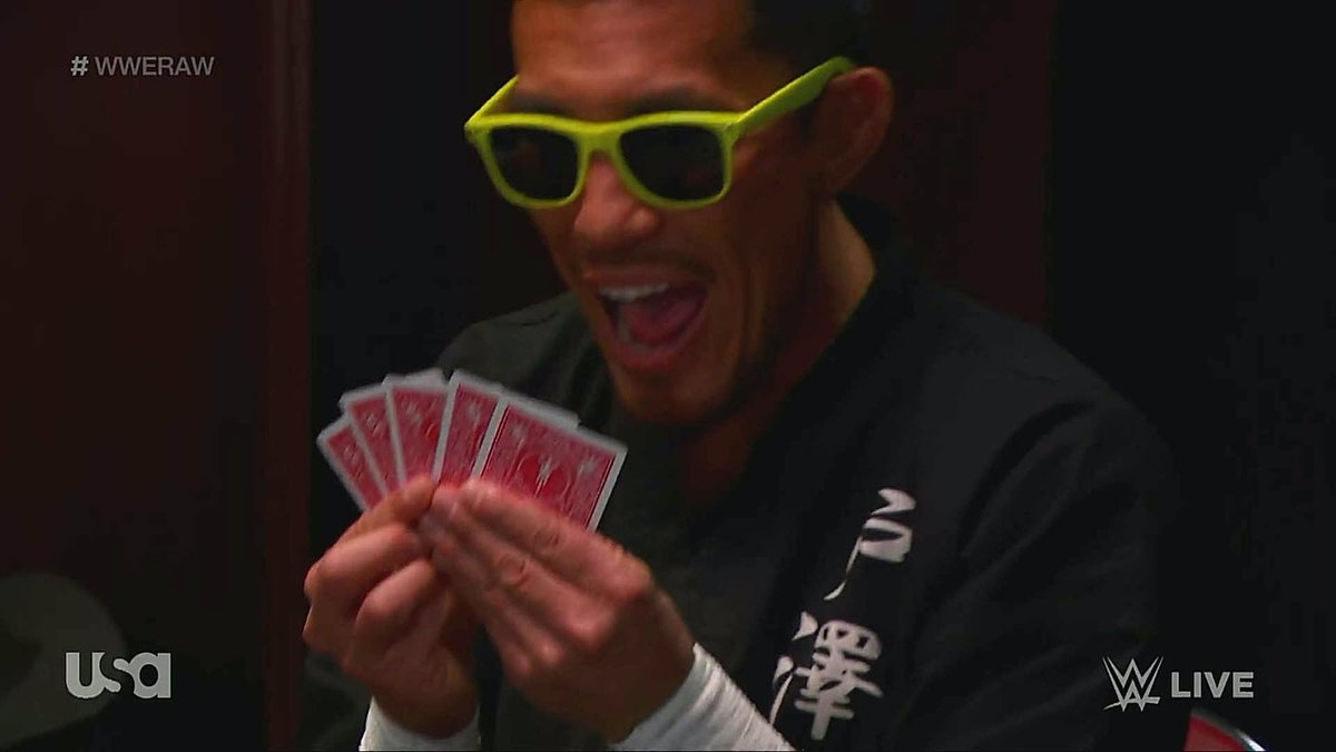 Dude destroyed them in poker

#WWERAW