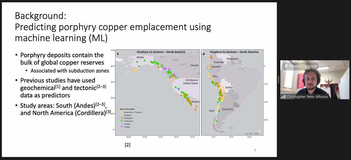 ezzatweets's tweet photo. Predicting copper prospectivity in space and time using new machine learning methods with Christopher Alfonso from @EarthByteGroup #VGESSS2022 @GeoSocAustralia https://t.co/4P8QnrhzMP