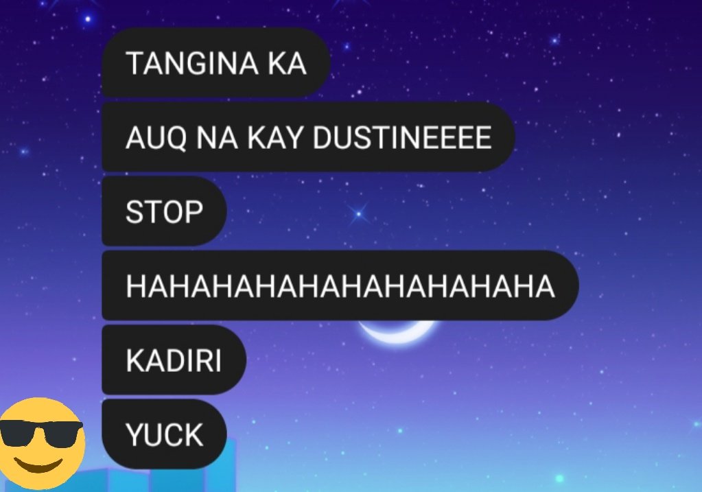 kairenvibes's tweet photo. opo, yes po ganito po kami mag-usap ni @stephanieluvr_ HAHAHAHAHAHAHA KKKKK!!! happy birthdaaay partner miss u sm!! 😁🥳❤️ enjoy ur day!! 😚 https://t.co/Cl6popkzkc