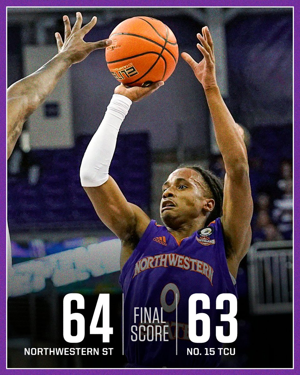 Northwestern State upsets No. 15 TCU on the road 😮
