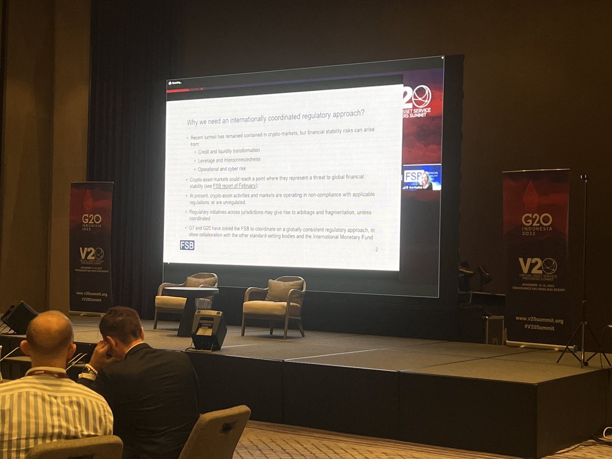 Eva Hüpkes from Financial Stability Board shares more on the details of the 9 recommendations to the #v20summit delegates.
