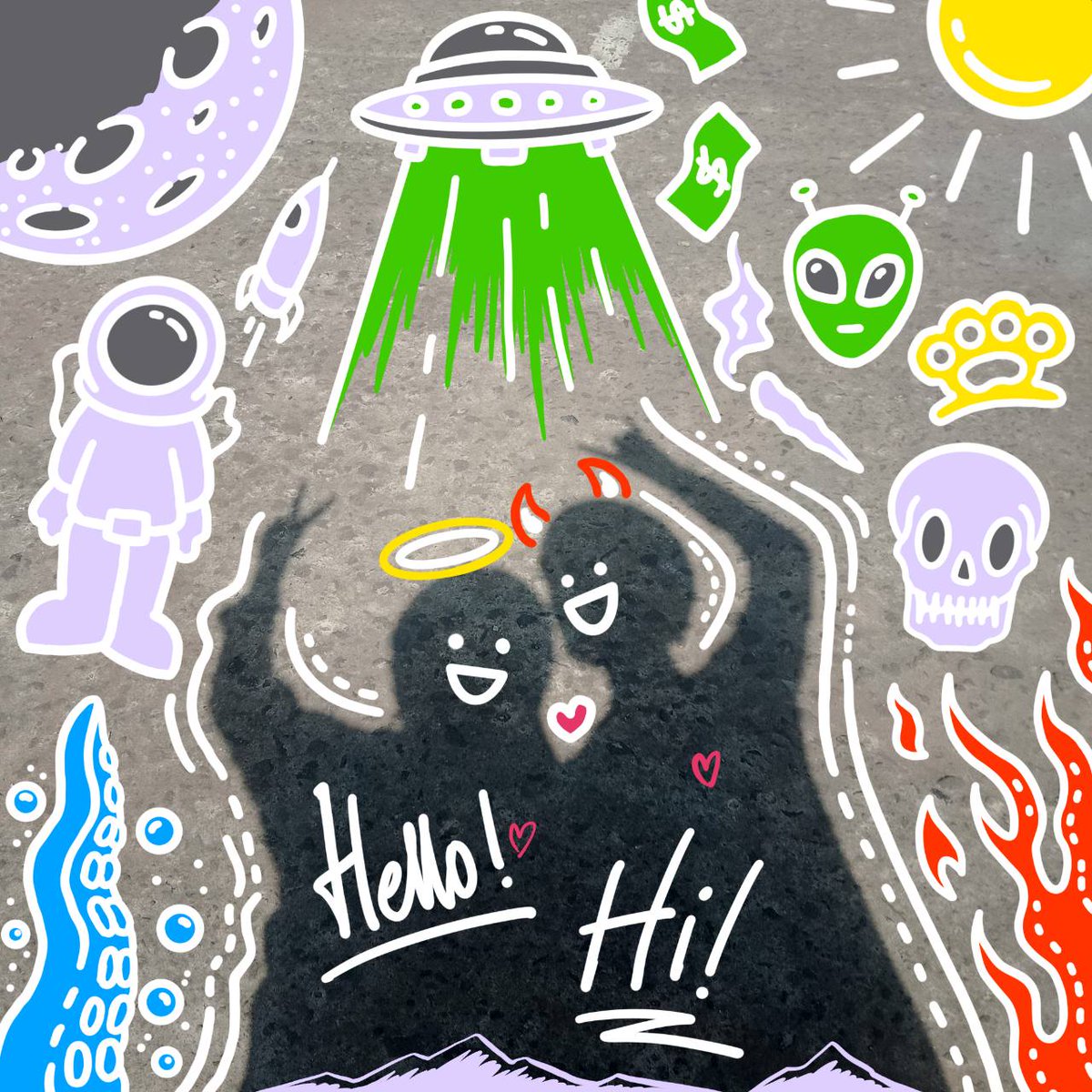 izzythanu's tweet image. Aslinya devil semua