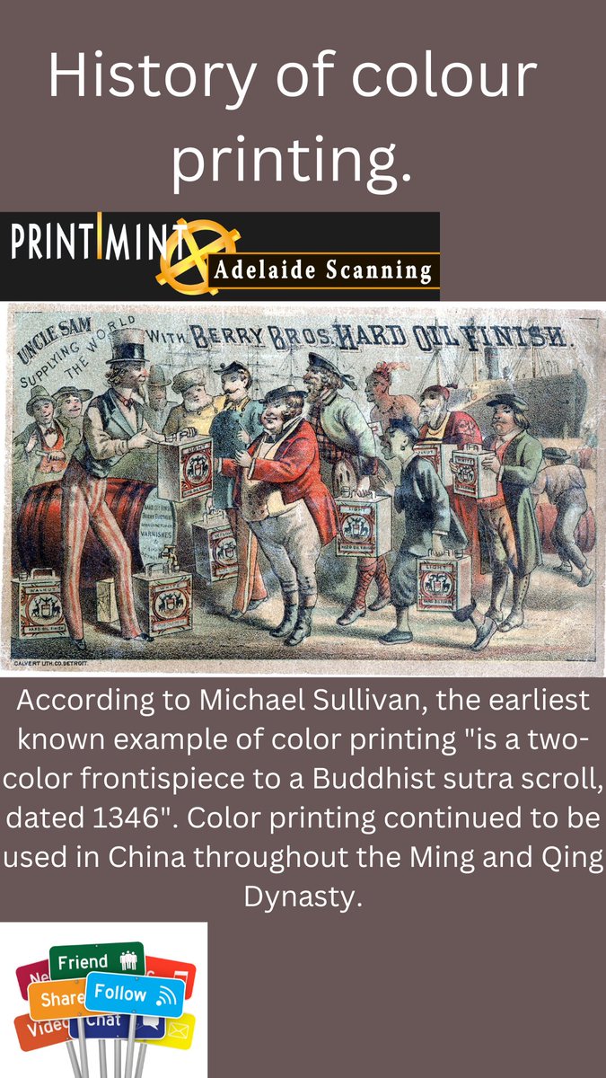 Print_Mint01's tweet image. History of colour printing. Share with us if you have any thoughts.
#historyofprinting #printingworld #colourprinting  #repost #followme #instadaily