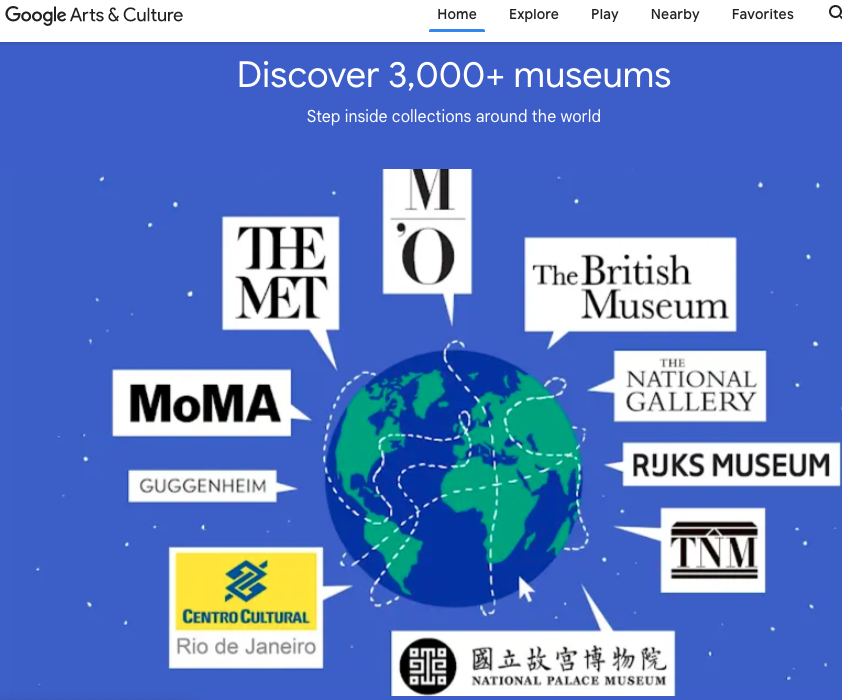 A top resource to develop global awareness for me is Google Arts &amp; Culture. I do 360º virtual trips with my classes, we get to know relevant historic events &amp; play engaging games #IEW2022 #UnitingOurWorld <a href="/ParticipateLrng/">Participate Learning</a> <a href="/ECAatState/">Educational & Cultural Affairs—U.S. Dept. of State</a> 
g.co/arts/AVn9gvGcM…