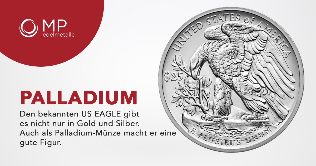 MPEdelmetalle's tweet photo. Es muss nicht immer nur Gold und Silber sein! Auch Palladium könnte als Anlage interessant sein: https://t.co/yus0YKIv5B . 
#Palladium #Edelmetalle #Eagle https://t.co/NKJNooLgaf