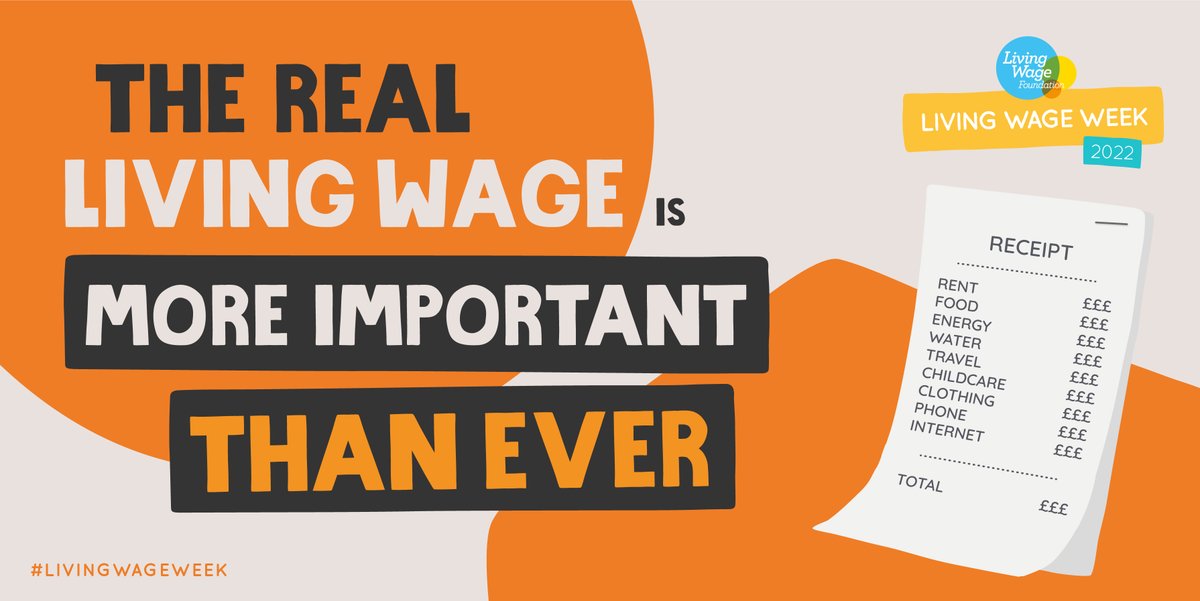 In the #CostOfLivingCrisis, it’s more important than ever to do the right thing by paying workers the real #LivingWage.

This #LivingWageWeek, we're celebrating employers who continue to pay a wage that reflects rising costs.

Join our movement: bit.ly/3A73Dw7