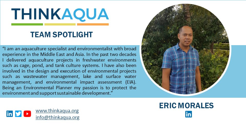 This week Eric Morales is in the spotlight. Eric is based in the Philippines and is a key member of our environmental management team. #aquaculture #sustainability #environmentalprotection

LinkedIn: linkedin.com/in/eric-morale…