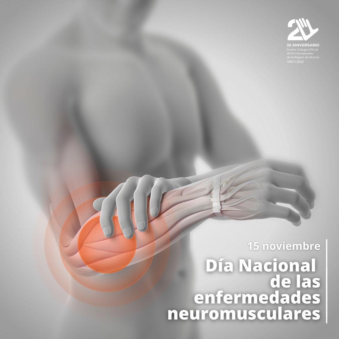 COFIRMoficial's tweet photo. 🧠Hoy es el #DíaNacionaldelasEnfermedadesNeuromusculares, son enfermedades crónicas y degenerativas, por lo que producen diferentes grados de discapacidad, pérdida de autonomía personal y cargas psicosociales.
Te contamos algunos de los beneficios 🧐
#CoFIRM #FisioterapiaMurcia https://t.co/0hWMI4PCya
