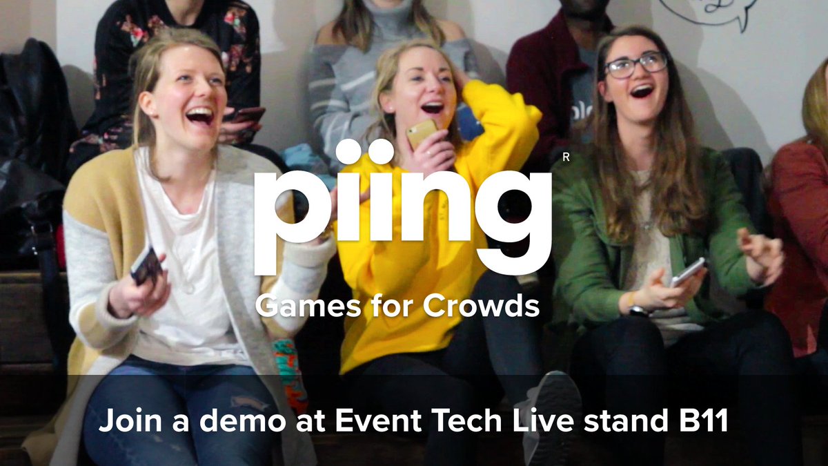Attending <a href="/eventtechlive/">Event Tech Live</a> this week?
Come and find us at stand B11
Learn how Piing can be rolled in to any kind of event, understand our levels of customisation and take part in a demo.

#eventtech <a href="/ExCeLLondon/">Excel London</a> #ETLLondon22  #brandengagement #gamesforcrowds