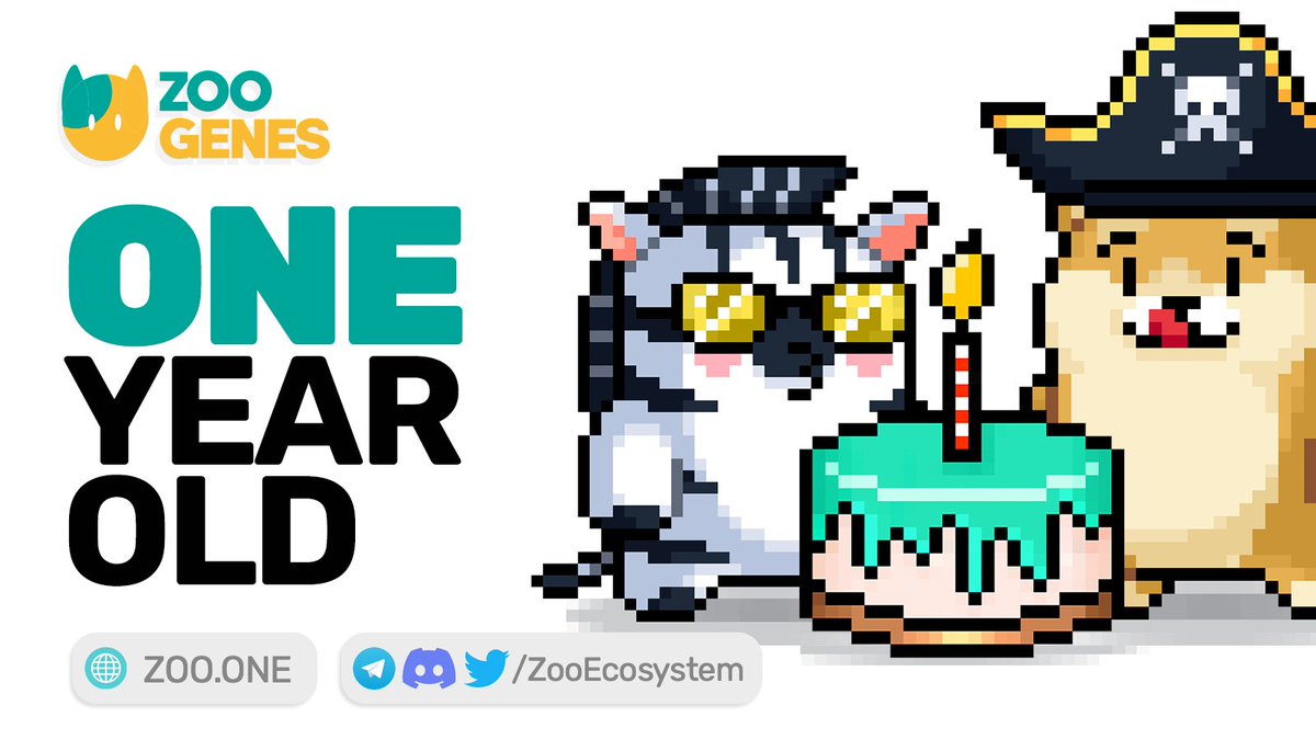 Happy Birthday #ZooGenes! 🥳

Born in 2D, reborn in 3D, they are only 1 year old and ready to live 1 thousand lives…

What is your personal favorite? Drop them in comments below👇

We have achieved so much in this past year. Find some highlights here:

medium.com/@ZooEcosystem/…