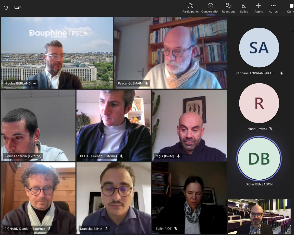 Démarrage du séminaire de prépublication de la revue Entreprise &amp; Société. Désindustrialisation et management. Merci <a href="/pierre_labardin/">Pierre Labardin</a> <a href="/RegisBoulat/">Regis Boulat</a> @NicolasBerland <a href="/StanislasKihm/">Stan Kihm</a> Quentin Belot <a href="/ElenRiot/">Elen Riot</a>   <a href="/SocieteRevue/">Revue Entreprise & Société</a> <a href="/EditionsCG/">Classiques Garnier</a>