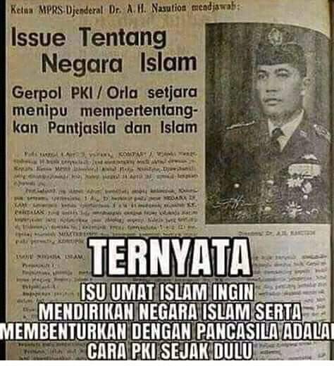 HelmiFelis_'s tweet photo. Dulu isunya Negara Islam, sekarang isunya Negara Khilafah

Mengapa mereka gak usik Kristen?

Karena Kristen kecil, sedikit/minoritas &amp; mudah diberangus

Islam harus dilemahkan agar Nasrani bisa dibumi hanguskan

Jika tidak bersatu penerus ideologi PKI akan bahayakan Indonesia!

. https://t.co/8XjNZpjr5f