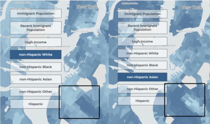 Metropolitiques's tweet photo. [Metropolitics] Essays | Visualizing “Superdiversity” in New York City (by H. Jacob Carlson): https://t.co/hmEPYKUTWy

#superdiversity #diversity #hyperdiversity #SocialDiversity #mapping #visualization #tool #NewYorkCity #NYC https://t.co/eqdHjdWxoZ