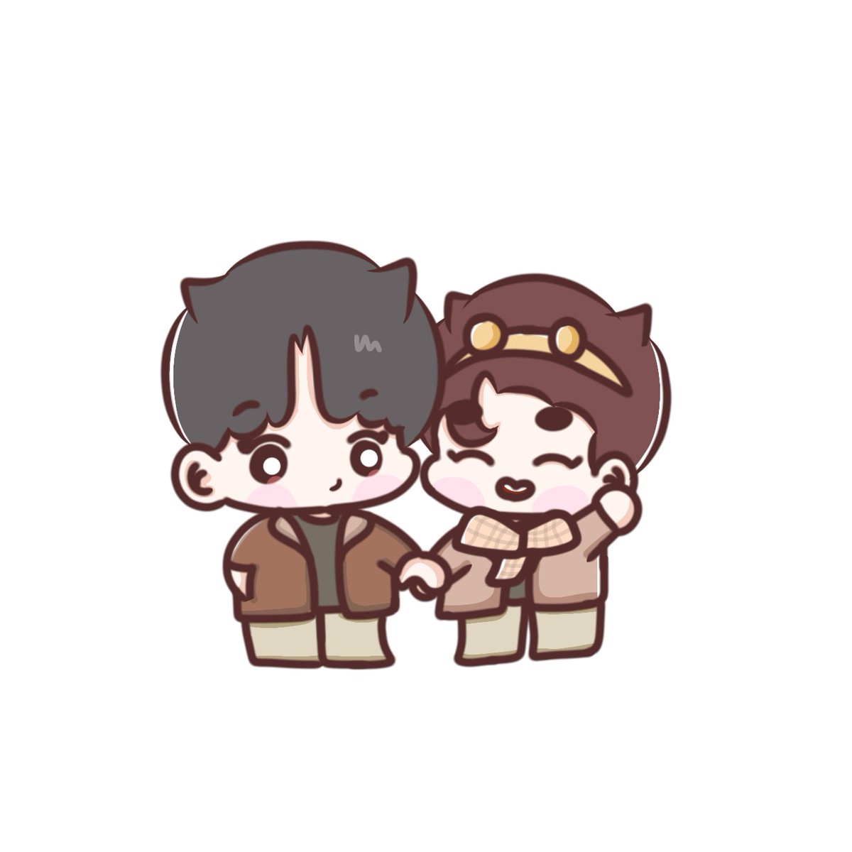 ddyoca's tweet photo. Fall🍂 

#Chansoo #ChansooChibi #ChansooFanart #exofanart https://t.co/1MXLZ8ViFM